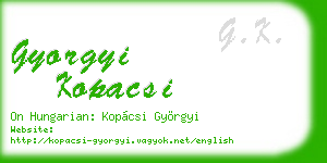 gyorgyi kopacsi business card